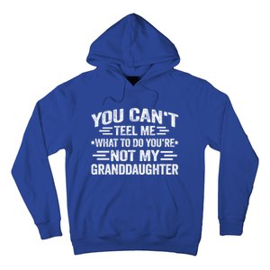 Funny Granddaughter Sarcastic YouRe Not My Granddaughter Gift Hoodie