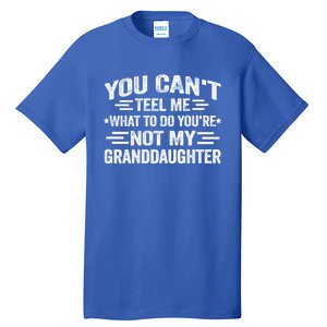 Funny Granddaughter Sarcastic YouRe Not My Granddaughter Gift Tall T-Shirt