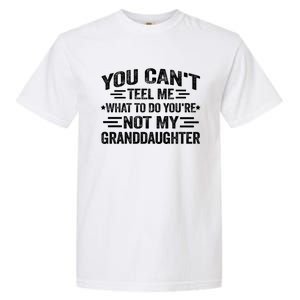 Funny Granddaughter Sarcastic YouRe Not My Granddaughter Gift Garment-Dyed Heavyweight T-Shirt