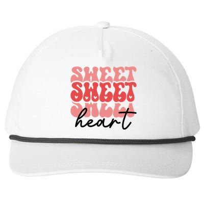 Funny Groovy Sweet Heart Retro Valentine's Day Gift Snapback Five-Panel Rope Hat