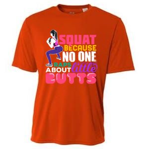 Fitness Gift Squats Because No One Raps About Little Butts Great Gift Cooling Performance Crew T-Shirt