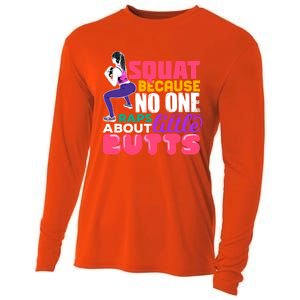 Fitness Gift Squats Because No One Raps About Little Butts Great Gift Cooling Performance Long Sleeve Crew