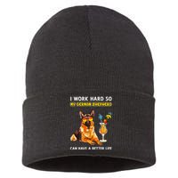 Funny German Shepherd Gifts German Shepherd Lover Sustainable Knit Beanie