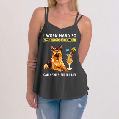 Funny German Shepherd Gifts German Shepherd Lover Women's Strappy Tank