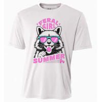 Feral Girl Summer Raccoon Vintage Cooling Performance Crew T-Shirt