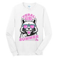 Feral Girl Summer Raccoon Vintage Tall Long Sleeve T-Shirt