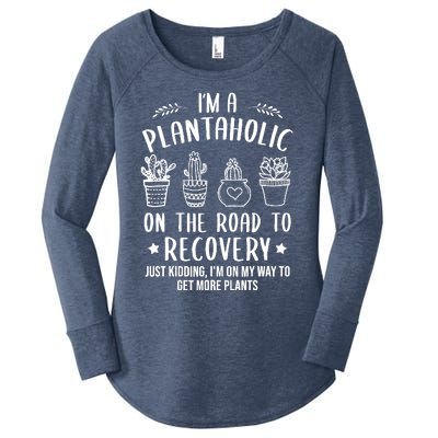 Funny Gardening Succulent Plants Lover IM A Plantaholic Women's Perfect Tri Tunic Long Sleeve Shirt