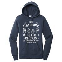 Funny Gardening Succulent Plants Lover IM A Plantaholic Women's Pullover Hoodie