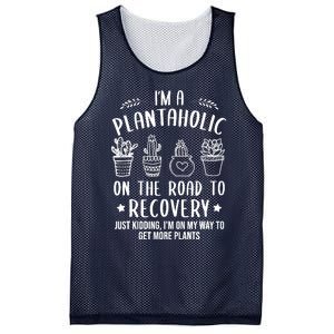 Funny Gardening Succulent Plants Lover IM A Plantaholic Mesh Reversible Basketball Jersey Tank