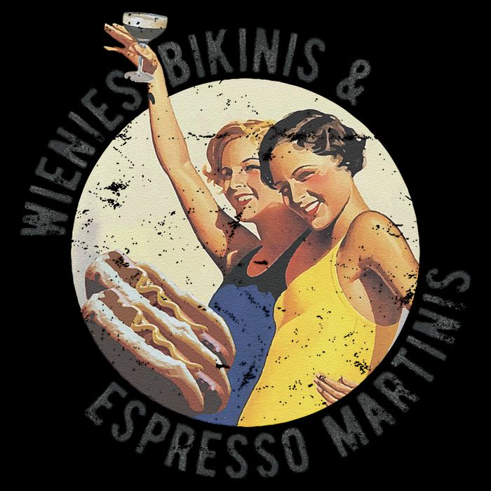 Fun Girl Summer Essentials Wienies Bikinis Espresso Martinis Cooling Performance Crew T-Shirt
