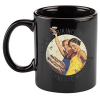 Fun Girl Summer Essentials Wienies Bikinis Espresso Martinis 11oz C Handle Ceramic Mug
