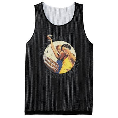 Fun Girl Summer Essentials Wienies Bikinis Espresso Martinis Mesh Reversible Basketball Jersey Tank