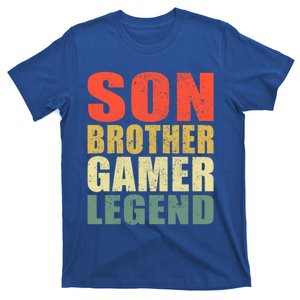 Funny Gaming Son Brother Gamer Legend Retro Gift T-Shirt