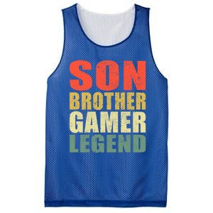 Funny Gaming Son Brother Gamer Legend Retro Gift Mesh Reversible Basketball Jersey Tank