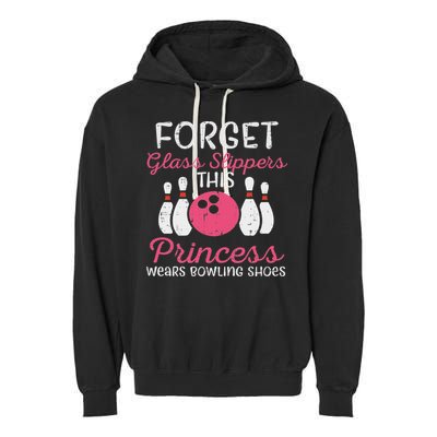 Forget Glass Slippers Bowling Shoes Bowler Women Garment-Dyed Fleece Hoodie