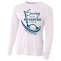 Funny Golf Sayings Swing For The Retarded Cooling Performance Long Sleeve Crew