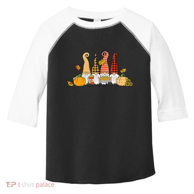 Fall Gnome Shirt Gnomes Hello Fall Thanksgiving Autumn Gifts Toddler Fine Jersey T-Shirt