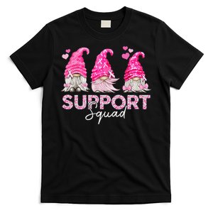 Funny Gnomies Support Squad Breast Cancer Awareness Month T-Shirt