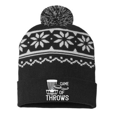 Frisbee Golf Shirt Game Of Throws Disc Golf USA-Made Snowflake Beanie