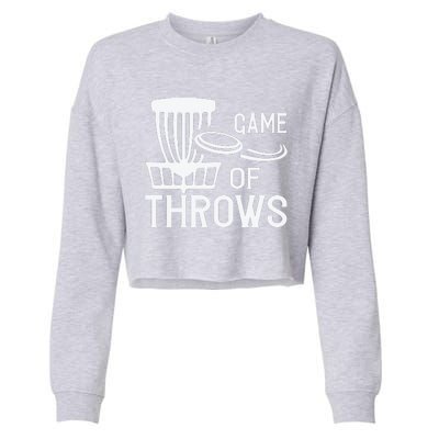 Frisbee Golf Shirt Game Of Throws Disc Golf Cropped Pullover Crew