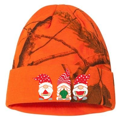 Funny Gnomes Summer Watermelon Xmas Lights Christmas In July Gift Kati Licensed 12" Camo Beanie