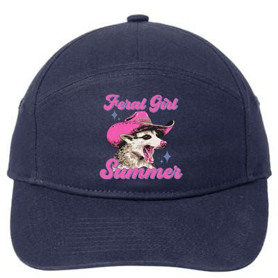 Feral Girl Summer Opossum 7-Panel Snapback Hat