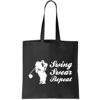 Funny Golf Swing Swear Repeat Female Golfer Version Bag