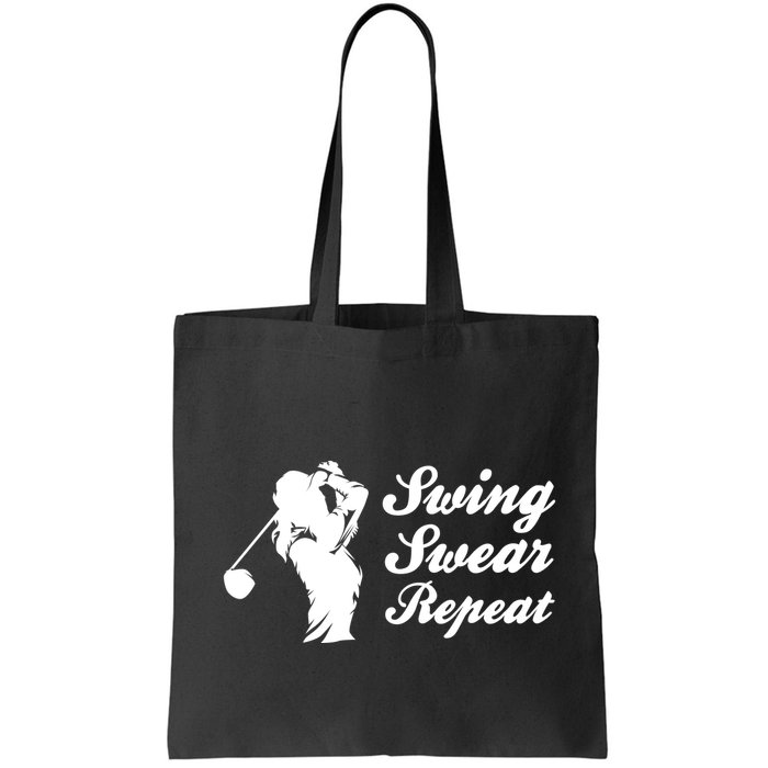 Funny Golf Swing Swear Repeat Female Golfer Version Bag