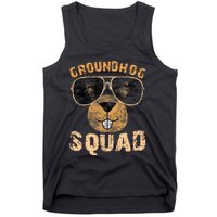 Funny Groundhog Squad Happy Groundhog Day 2024 Tank Top