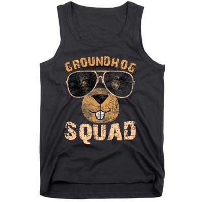 Funny Groundhog Squad Happy Groundhog Day 2024 Tank Top