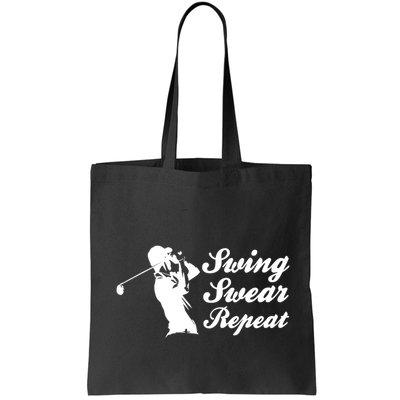Funny Golf Swing Swear Repeat Male Golfer Version Bag