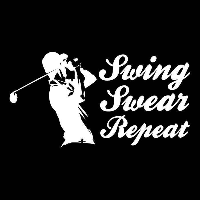 Funny Golf Swing Swear Repeat Male Golfer Version Wool Snapback Cap