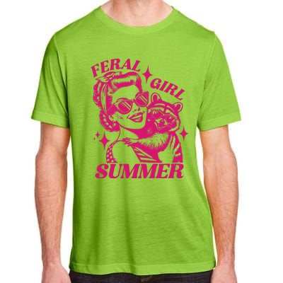 Feral Girl Summer Funny Feral Girl Summer Adult ChromaSoft Performance T-Shirt