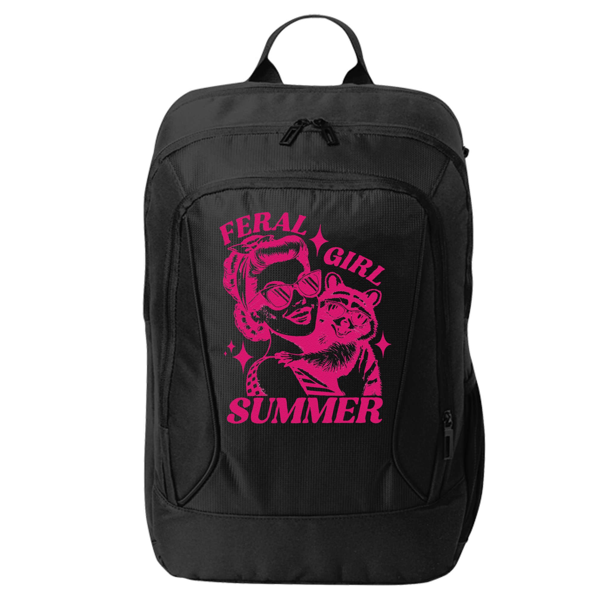 Feral Girl Summer Funny Feral Girl Summer City Backpack