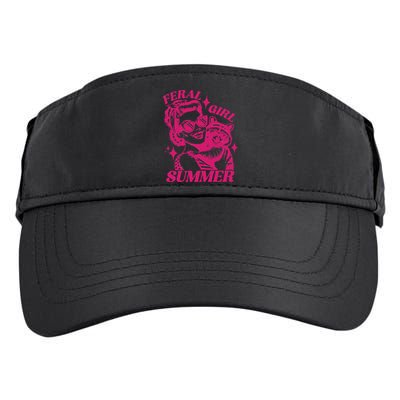 Feral Girl Summer Funny Feral Girl Summer Adult Drive Performance Visor