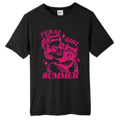 Feral Girl Summer Funny Feral Girl Summer Tall Fusion ChromaSoft Performance T-Shirt