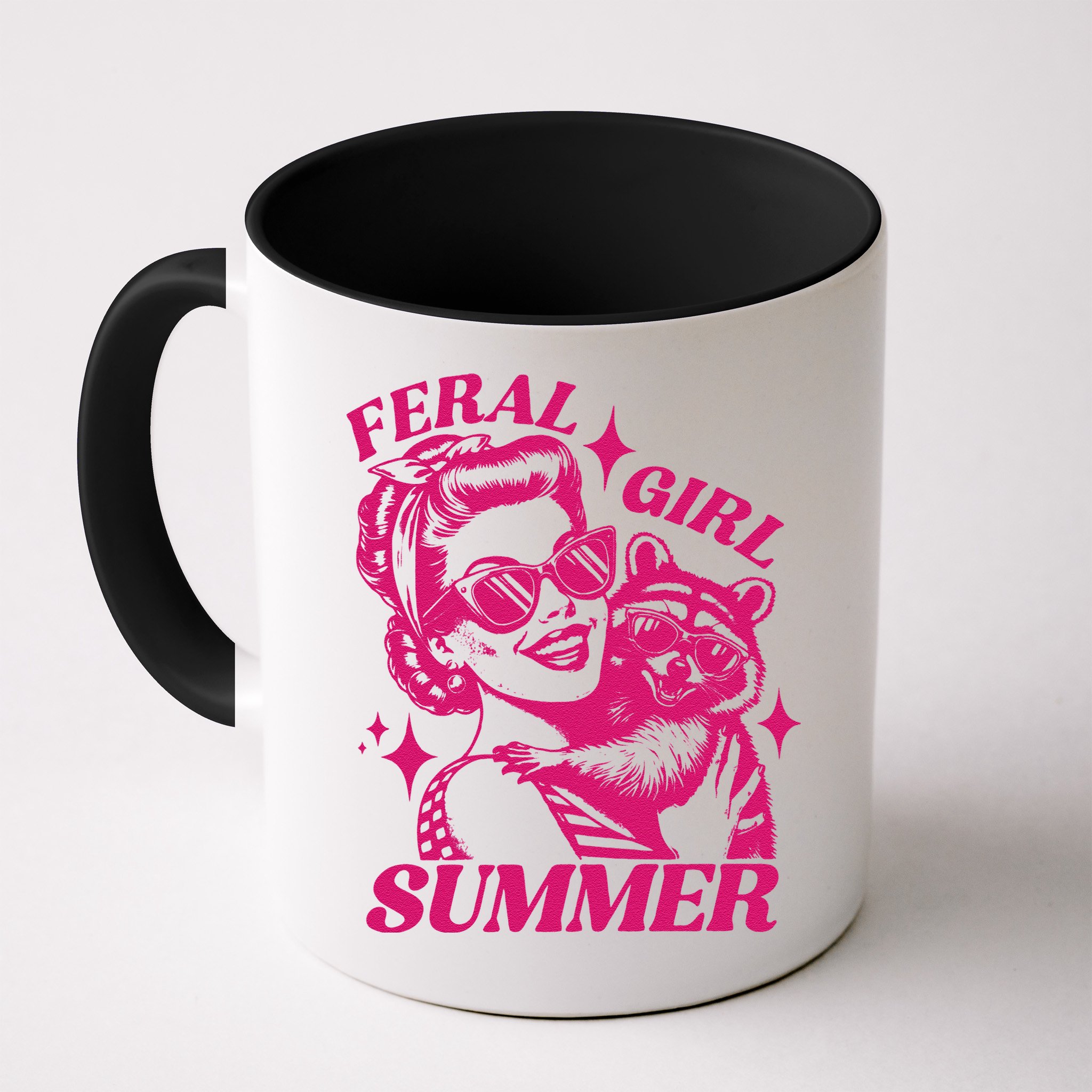 Feral Girl Summer Funny Feral Girl Summer Mug
