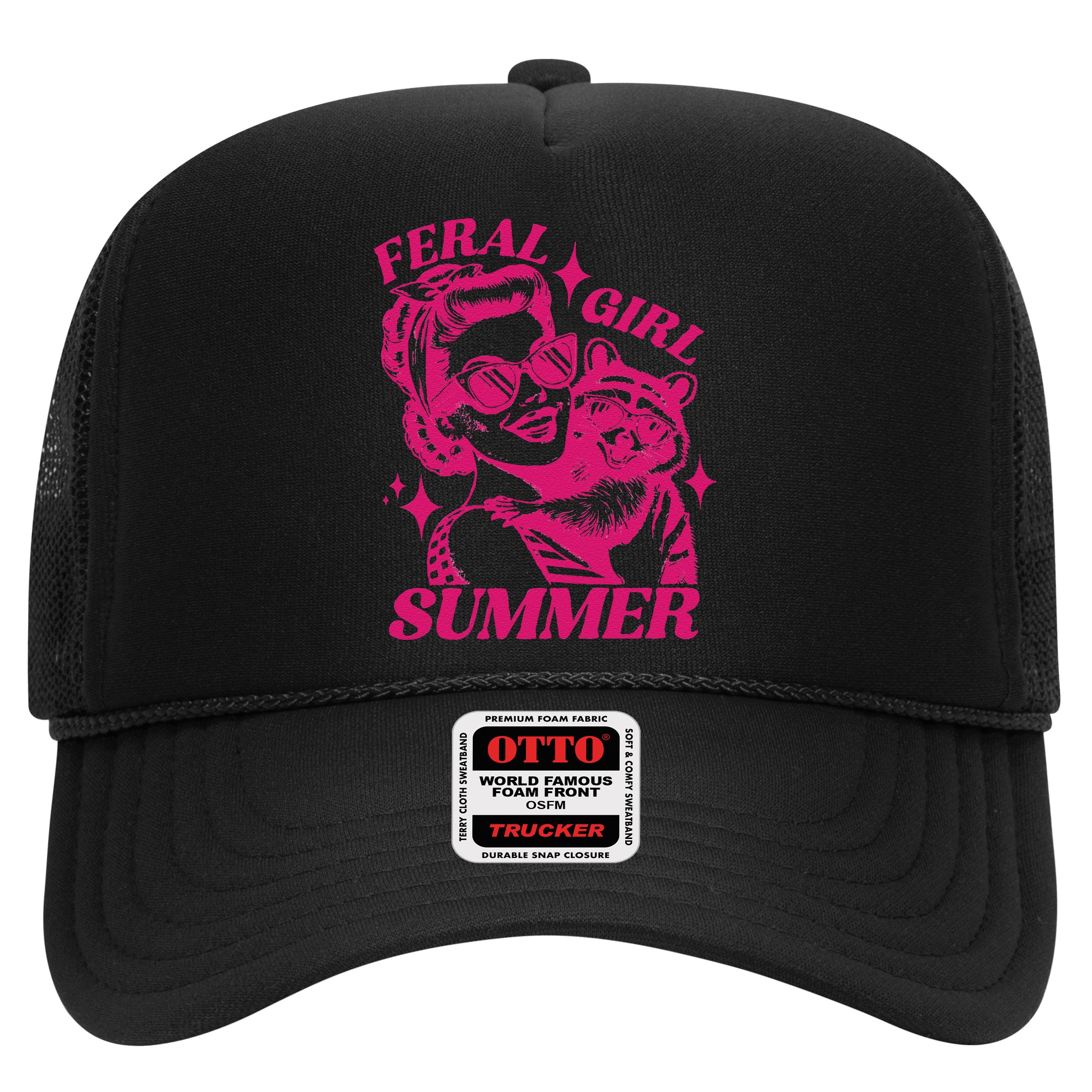 Feral Girl Summer Funny Feral Girl Summer Hat