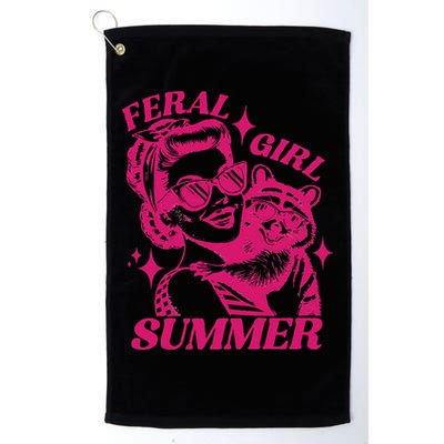 Feral Girl Summer Funny Feral Girl Summer Golf Towel