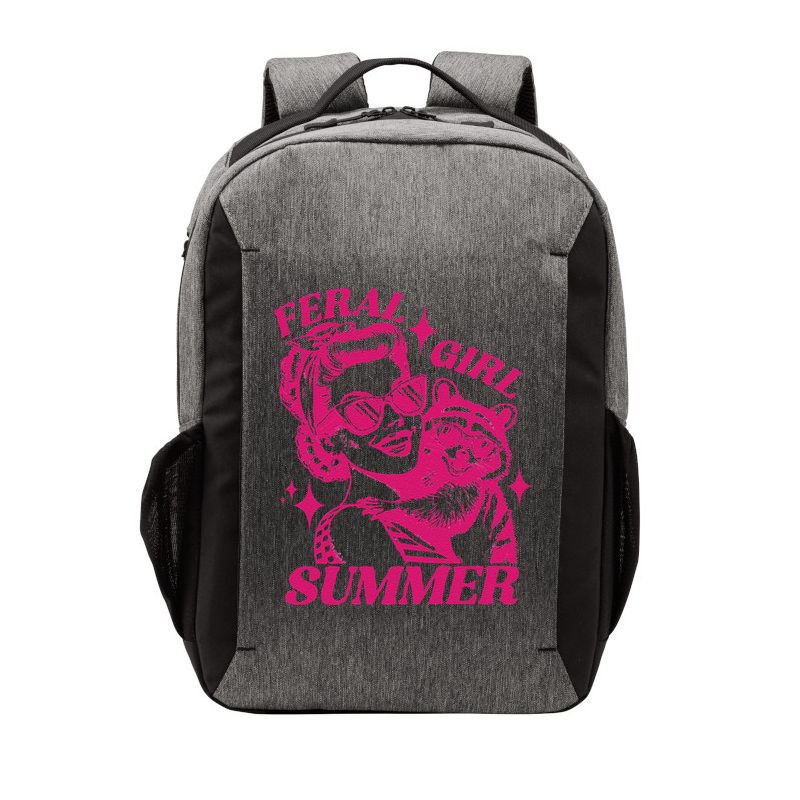 Feral Girl Summer Funny Feral Girl Summer Vector Backpack