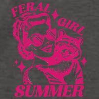 Feral Girl Summer Funny Feral Girl Summer Vector Backpack