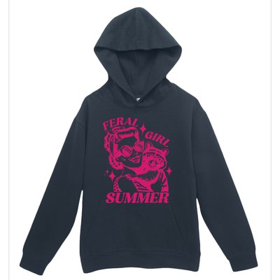 Feral Girl Summer Funny Feral Girl Summer Urban Pullover Hoodie