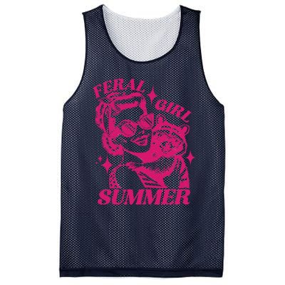 Feral Girl Summer Funny Feral Girl Summer Mesh Reversible Basketball Jersey Tank