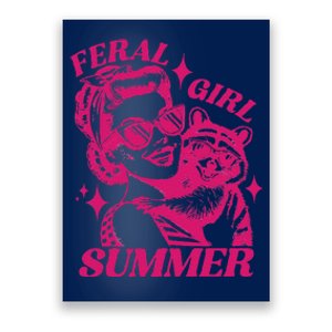 Feral Girl Summer Funny Feral Girl Summer Poster