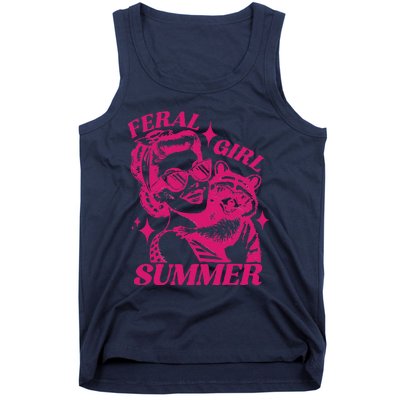 Feral Girl Summer Funny Feral Girl Summer Tank Top