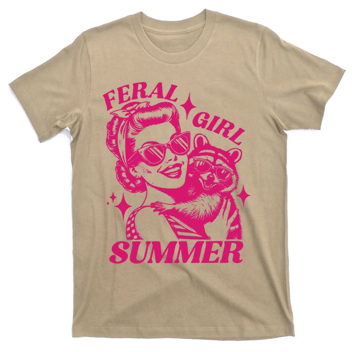 Feral Girl Summer Funny Feral Girl Summer T-Shirt