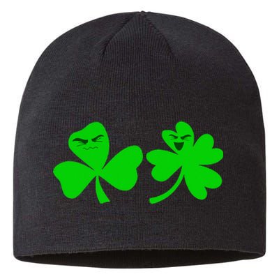 Funny Green Shamrock Clover Irish Lucky St Patrick's Day Sustainable Beanie