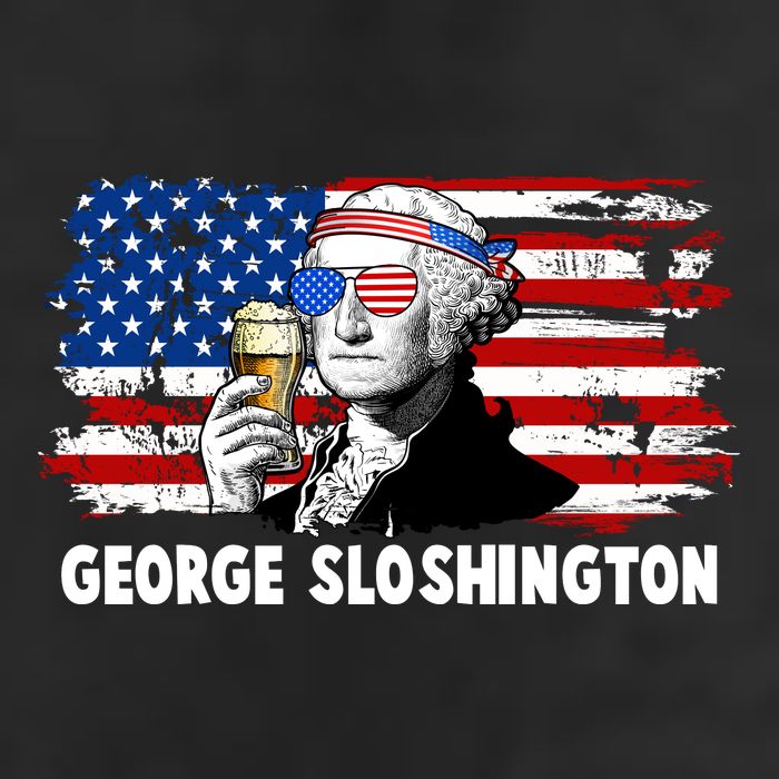 Funny George Sloshington USA American Flag 11oz C Handle Ceramic Mug