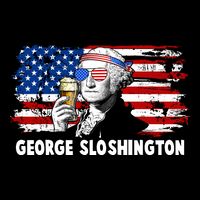 Funny George Sloshington USA American Flag 16 in Basic Backpack