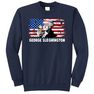 Funny George Sloshington USA American Flag Sweatshirt